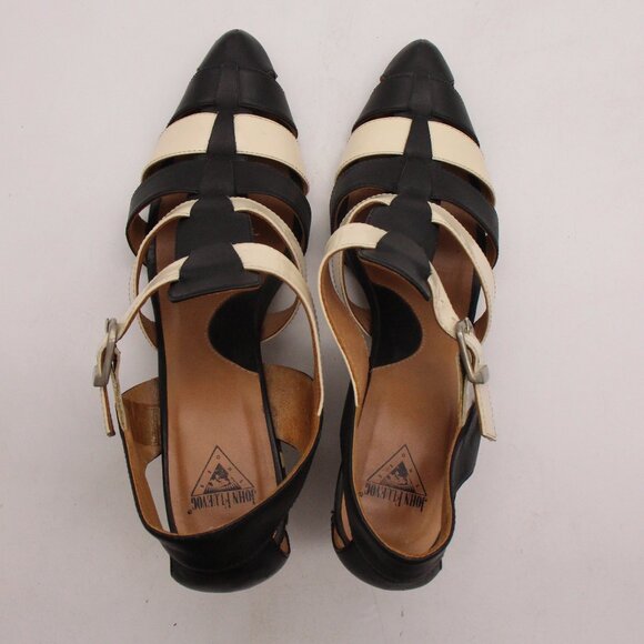 John Fluevog Purpose Objective Women's Size 9.5 Low Heeled Fisherman Sandal - Picture 9 of 13